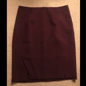 Burgundy White House Black Market pencil skirt